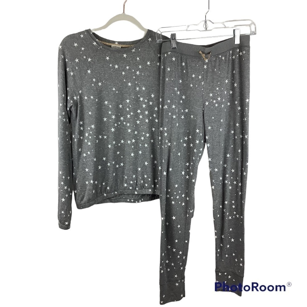 J.Crew Crewcuts Factory Star Long Sleeve Printed Star Top and Star Sweatpants